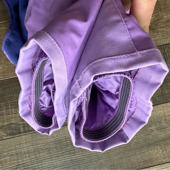 The North Face Snowsuit Snowbibs Snow pants Ski suit 4T Toddler Purple - Picture 8 of 8